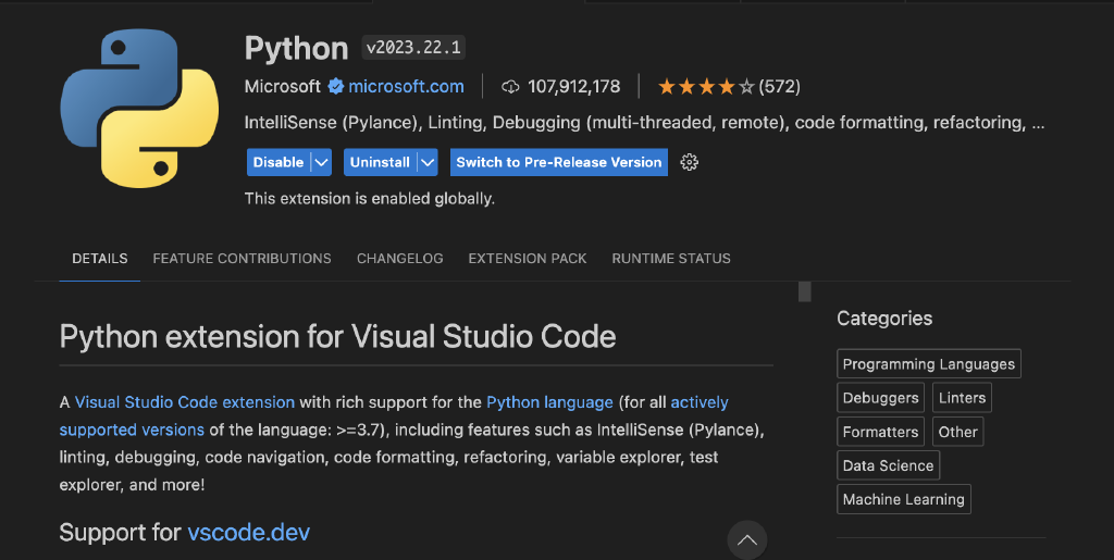 Belajr Python - Memasang Ekstensi Python di Visual Studio Code − Rumah ...